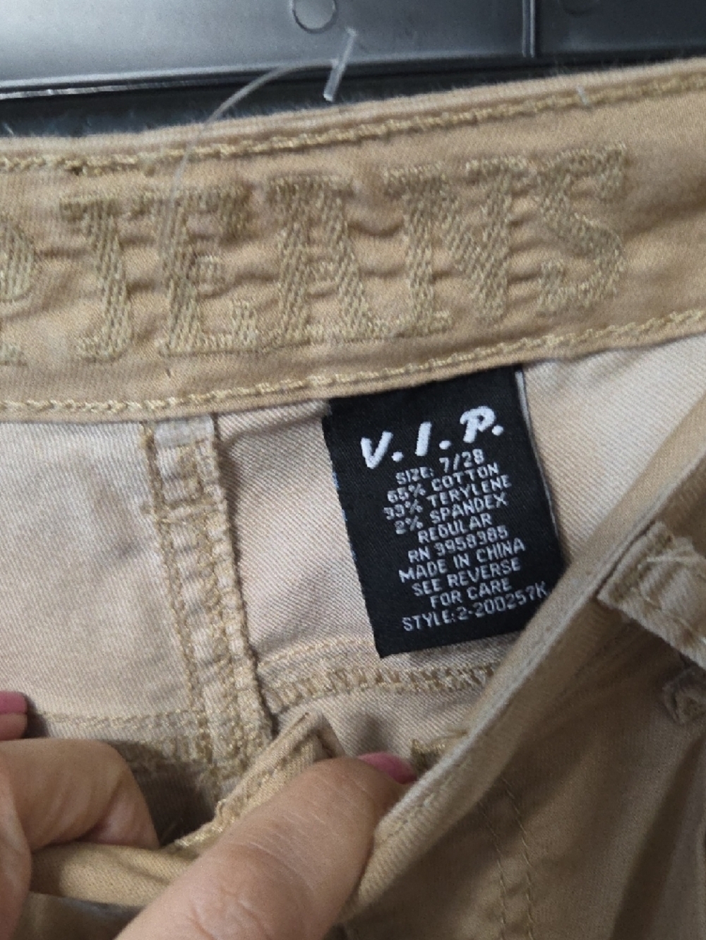 VIP Women's Khaki Cargo Joggers with Utility Pockets - Picture 2 of 3